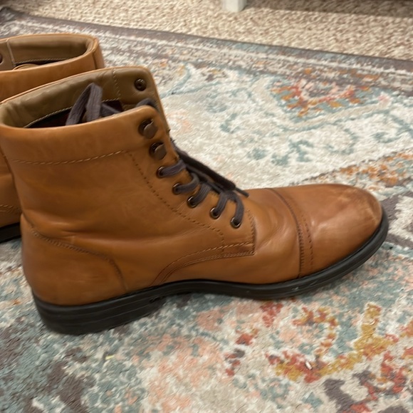 Brown genuine Leather men’s shoes - Picture 3 of 8